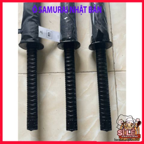 Ô Dù Samurai 24 Làn Đen Mờ - Phong Cách Cổ Trang Nhật Bản, Chống Nắng Mưa, Phụ Kiện Thời Trang Thể Hiện Cá Tính