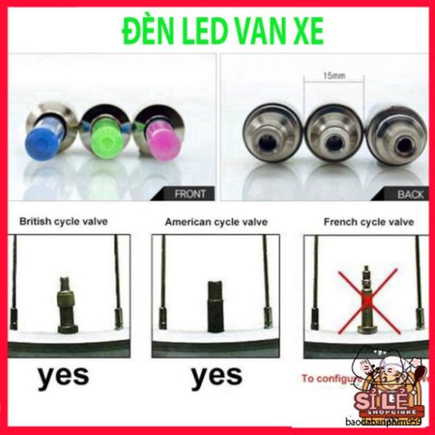 Bộ 2 Đèn LED Gắn Nắp Van Bánh Xe Đạp Thể Thao - Phát Sáng An Toàn Ban Đêm cho Xe Đạp và Ô Tô