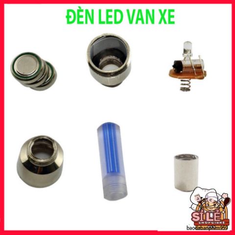 Bộ 2 Đèn LED Gắn Nắp Van Bánh Xe Đạp Thể Thao - Phát Sáng An Toàn Ban Đêm cho Xe Đạp và Ô Tô