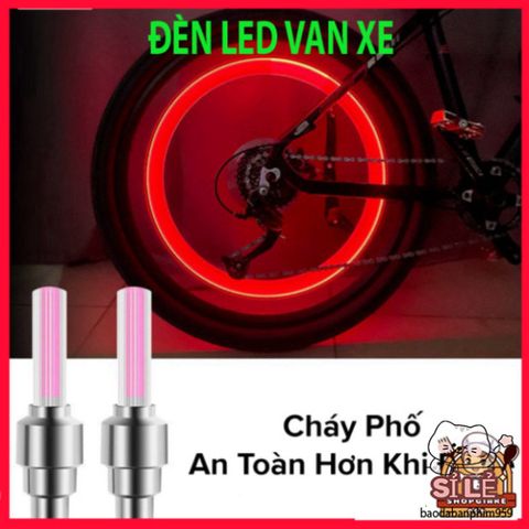 Đèn LED Gắn Van Xe Đạp Neon Amalife - Bộ 2 Đèn An Toàn Cho Xe Đạp, Xe Máy, Ô Tô - Dễ Dàng Lắp Đặt, Đa Dạng Màu Sắc