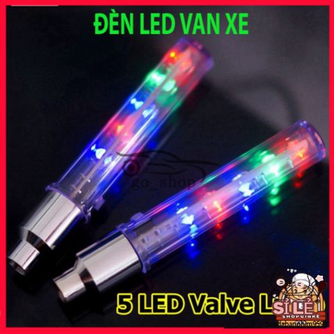 Đèn LED 5 Bóng Nháy 7 Màu Phát Sáng Khi Chạy - Phụ Kiện Trang Trí Xe Đạp, Xe Máy, Ô Tô - Tăng Cường An Toàn Và Phong Cách