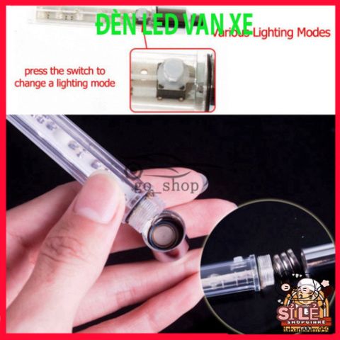 Đèn LED 5 Bóng Nháy 7 Màu Phát Sáng Khi Chạy - Phụ Kiện Trang Trí Xe Đạp, Xe Máy, Ô Tô - Tăng Cường An Toàn Và Phong Cách
