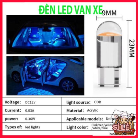 Đèn LED T10 COB Siêu Sáng 1SMD Cho Ôtô, Xe Máy - Tiết Kiệm Năng Lượng, Đa Dạng Màu Sắc, Dễ Dàng Lắp Đặt, Chất Lượng Cao