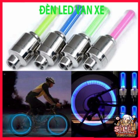 Đèn LED Gắn Van Bánh Xe Đạp, Xe Máy, Ô Tô - Phụ Kiện Chiếu Sáng Tự Động, Chống Nước, An Toàn Trong Điều Kiện Thiếu Sáng