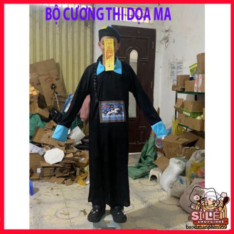Trang Phục Halloween Xác Sống Dành Cho Người Lớn - Áo Dài Chân, Mũ & Phụ Kiện Cosplay Hóa Trang Dọa Ma