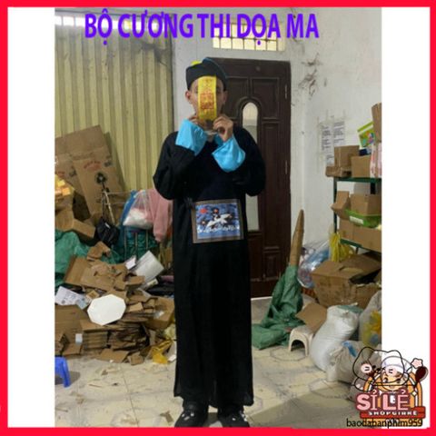 Trang Phục Halloween Xác Sống Dành Cho Người Lớn - Áo Dài Chân, Mũ & Phụ Kiện Cosplay Hóa Trang Dọa Ma