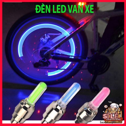 Đèn LED Gắn Van Xe Đạp và Xe Máy DV001 - Phát Sáng Tự Động An Toàn, Trang Trí Nắp Van, Nhiều Màu Sắc Cá Tính