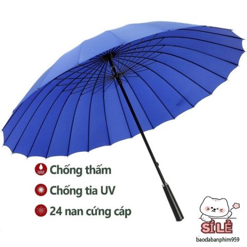 Ô Che Mưa 24 Nan Siêu Bền - Chống UV, Chống Thấm Nước, Dễ Dàng Sử Dụng, An Toàn Mọi Thời Tiết, Phù Hợp Với Tất Cả Lứa Tuổi