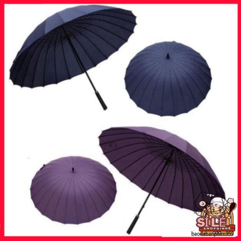 Ô Che Mưa 24 Nan Siêu Bền - Chống UV, Chống Thấm Nước, Dễ Dàng Sử Dụng, An Toàn Mọi Thời Tiết, Phù Hợp Với Tất Cả Lứa Tuổi