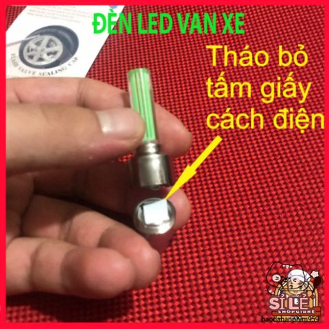 Đèn LED Gắn Van Bánh Xe Đạp và Ô Tô - Phát Sáng An Toàn Ban Đêm, Thiết Kế Độc Đáo, Nhiều Màu Sắc Thú Vị