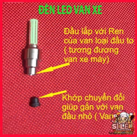 Đèn LED Gắn Van Bánh Xe Đạp và Ô Tô - Phát Sáng An Toàn Ban Đêm, Thiết Kế Độc Đáo, Nhiều Màu Sắc Thú Vị