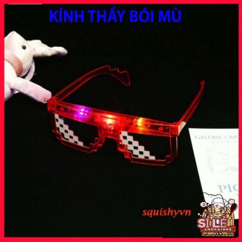 Kính Thuglife Phát Sáng LED - Kính Dự Tiệc Như Nobita, Phụ Kiện Thời Trang Cho Tiệc Tùng, Đám Cưới, Sinh Nhật