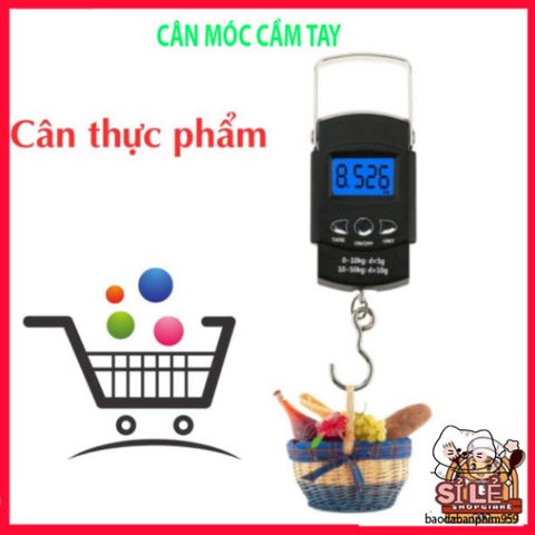 Cân Điện Tử Xách Tay Mini 50kg Có Móc Treo và Thước Đo - Tiện Lợi Cho Du Lịch và Mua Sắm Hàng Hóa