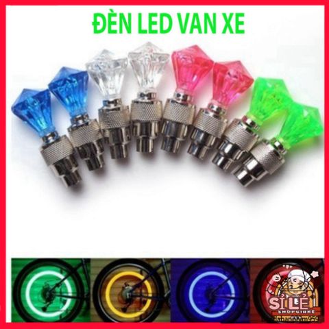 Đèn LED Nắp Van Bánh Xe Ô Tô Xe Đạp Siêu Sáng - Phụ Kiện Thẩm Mỹ Độc Đáo, Tự Động Nhấp Nháy Ban Đêm