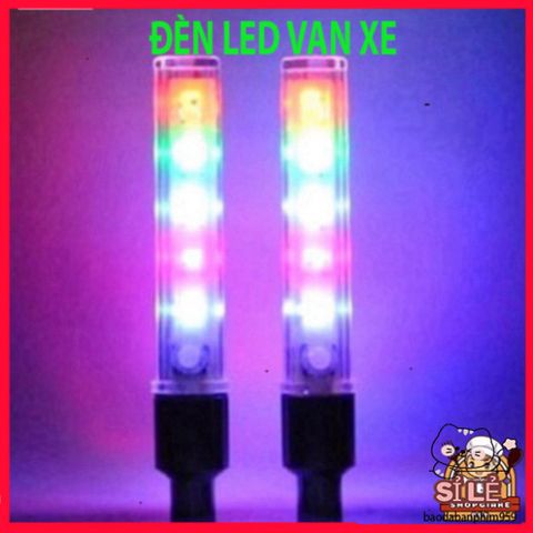 Đèn LED 5 Bóng Nhấp Nháy 7 Màu Cho Van Lốp Xe - Phụ Kiện An Toàn Độc Đáo Cho Xe Máy, Xe Đạp Và Ô Tô, Phát Sáng Khi Di Chuyển