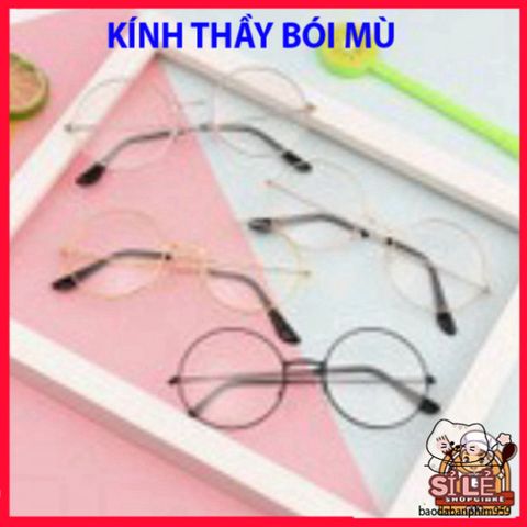 Kính Tròn Gọng Kim Loại Không Độ - Phụ Kiện Thời Trang Nữ Đen Vàng Bạc - Cá Tính, Hiện Đại, Phong Cách Trẻ Trung