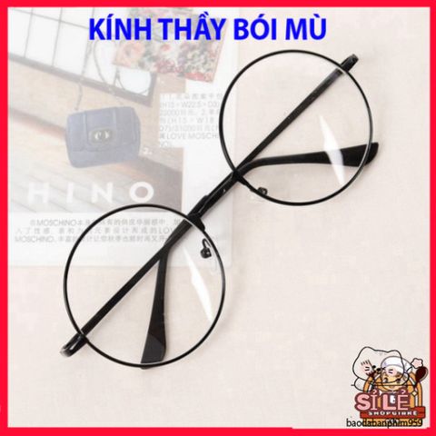 Kính Tròn Gọng Kim Loại Không Độ - Phụ Kiện Thời Trang Nữ Đen Vàng Bạc - Cá Tính, Hiện Đại, Phong Cách Trẻ Trung