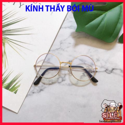 Kính Tròn Gọng Kim Loại Không Độ - Phụ Kiện Thời Trang Nữ Đen Vàng Bạc - Cá Tính, Hiện Đại, Phong Cách Trẻ Trung