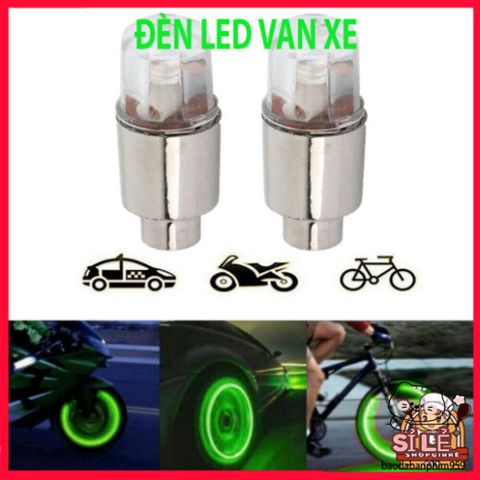 Bộ 4 hoặc 2 đèn LED nắp bánh xe ô tô và xe máy - Phụ kiện trang trí van lốp đột phá, an toàn và phong cách cho phương tiện di chuyển.