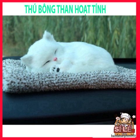 Thú Bông Chó Mèo Than Hoạt Tính Nano - Trang Trí Ô Tô Dễ Thương Giúp Khử Mùi Hôi Hiệu Quả
