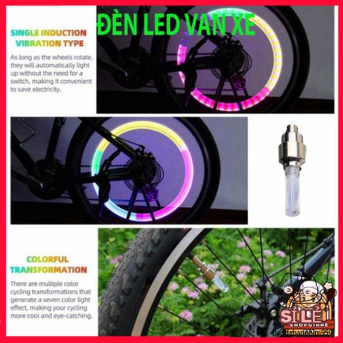 Đèn LED Van Lốp Xe Đạp - Đèn Phát Sáng An Toàn Nhiều Màu, Tự Động Kích Hoạt Khi Quay, Phụ Kiện Thời Trang Cho Xe Đạp Ban Đêm