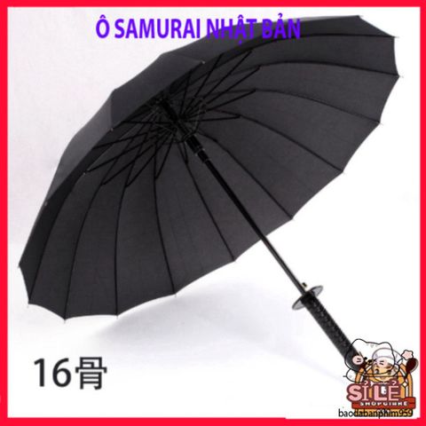 Ô Dù Katana Samurai Đa Năng Chống Nắng Mưa - Phụ Kiện Thời Trang Kiếm Hiệp Màu Đen Siêu Cá Tính
