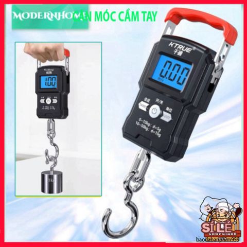 Cân Điện Tử Mini Cầm Tay 50kg - Cân Hành Lý Với Móc Treo, Thước Đo Chính Xác, Tiện Lợi Cho Du Lịch, Đi Chợ