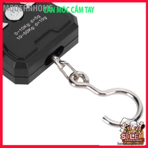 Cân Điện Tử Mini Cầm Tay 50kg - Cân Hành Lý Với Móc Treo, Thước Đo Chính Xác, Tiện Lợi Cho Du Lịch, Đi Chợ