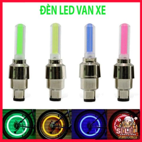 Đèn LED Bánh Xe Chống Thấm Nước - Đèn Trang Trí Đa Sắc Cho Ô Tô, Xe Máy, Xe Đạp, Lốp Van, Bộ 2/4 Chiếc