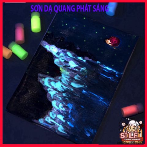 Chai Sơn Dạ Quang Acrylic 15g - Màu Sắc Huỳnh Quang Phát Sáng Vĩnh Viễn - Nghệ Thuật và Trang Trí Màu Sắc Rực Rỡ