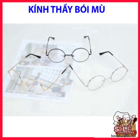 Kính Mắt Tròn Nobita D26 Nhiều Màu - Kiểu Dáng Thầy Bói Mù Đáng Yêu, Phụ Kiện Thời Trang Nữ Nam, Bảo Vệ Mắt Và Phong Cách Nổi Bật