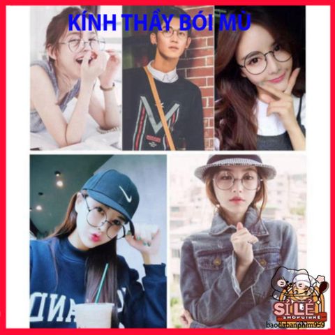 Kính Mắt Tròn Nobita D26 Nhiều Màu - Kiểu Dáng Thầy Bói Mù Đáng Yêu, Phụ Kiện Thời Trang Nữ Nam, Bảo Vệ Mắt Và Phong Cách Nổi Bật