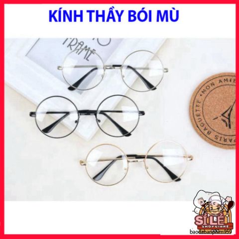 Kính Mắt Tròn Nobita D26 Nhiều Màu - Kiểu Dáng Thầy Bói Mù Đáng Yêu, Phụ Kiện Thời Trang Nữ Nam, Bảo Vệ Mắt Và Phong Cách Nổi Bật
