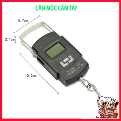 Cân Điện Tử Cầm Tay Mini Màn Hình HD - Cân Hành Lý Tối Đa 50kg, Dễ Dàng Sử Dụng, Phù Hợp Mua Sắm và Giao Nhận