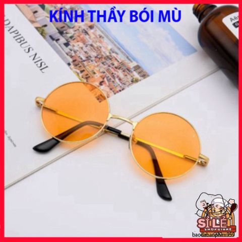 Kính Mắt Trang Điểm Mắt Tròn Phong Cách Nobita - Thời Trang Unisex Đa Màu, Phụ Kiện Nổi Bật Cho Mọi Khuôn Mặt