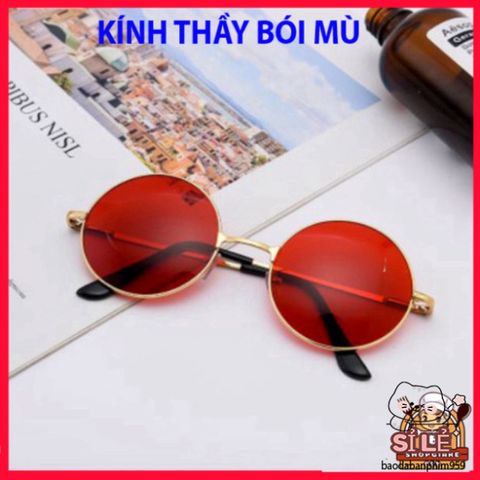 Kính Mắt Trang Điểm Mắt Tròn Phong Cách Nobita - Thời Trang Unisex Đa Màu, Phụ Kiện Nổi Bật Cho Mọi Khuôn Mặt