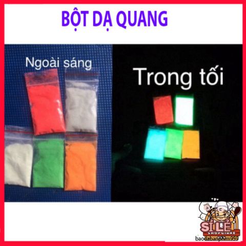 Bột Dạ Quang 6g Phát Sáng Huỳnh Quang - Nghệ Thuật Sáng Tạo Tạo Hiệu Ứng Ánh Sáng Lung Linh Cho Thủ Công Mỹ Nghệ