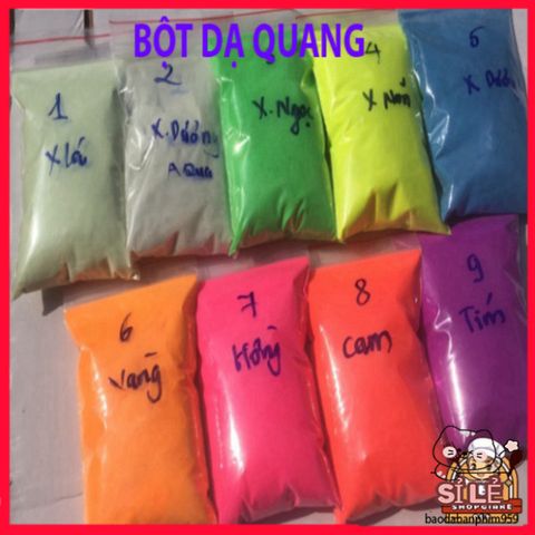 Bột Dạ Quang 100g - Phát Sáng Mạnh Trong Đêm, Bền Màu Sáng Huỳnh Quang - Giải Pháp Sáng Tạo Độc Đáo Cho Nghệ Thuật và Trang Trí