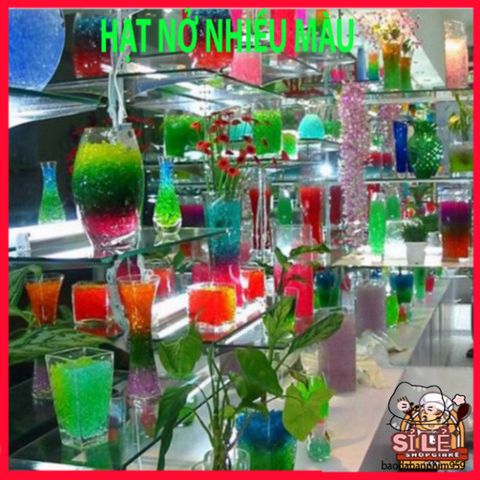 Bộ 10,000 Hạt Nở Đa Sắc Nhật Bản 100g - Hạt Trang Trí Cây Cảnh, Tạo Slime, Ngâm Nước Thú Vị