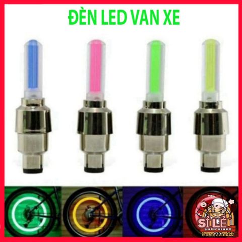 Đèn Led Van Xe Phát Sáng - Thiết Bị Độc Đáo Gắn Nắp Van Xe Đạp Xe Máy, Phát Sáng Khi Di Chuyển, Chống Nước, Tiết Kiệm Năng Lượng