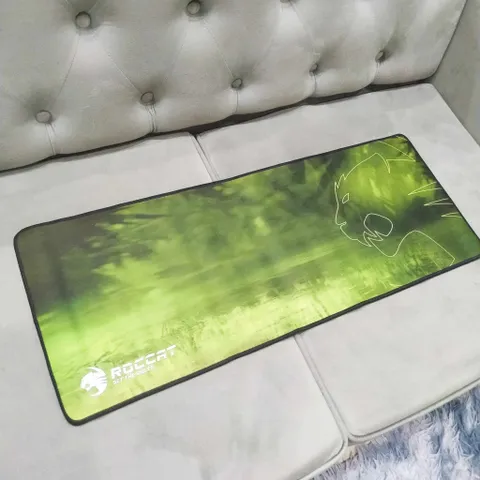 Miếng Lót Chuột Lớn Chống Nước Roccat Xanh Lá 80x30cm - Pad Di Chuột Chuyên Game Siêu Bền, Chống Trơn Trượt 3mm