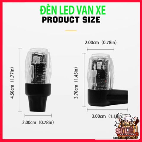 Đèn Van Phát Sáng SEAMETAL 4 Chiếc - Đèn LED Đa Năng Cho Lốp Ô Tô, Xe Máy, Xe Đạp Với Nhiều Màu Sắc Bền Bỉ Và Thời Trang