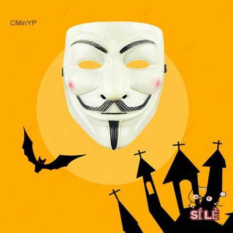 Mặt Nạ V for Vendetta cho Người Lớn - Phụ Kiện Hóa Trang Halloween, Cosplay Độc Đáo, Biểu Tượng Nổi Loạn
