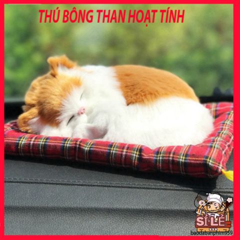 Kính Mèo Hoa Cúc - Phụ Kiện Lọc Không Khí và Khử Mùi Cho Xe Ô Tô, Lông Mềm Mại, Thiết Kế Dễ Thương cho Chủ Nuôi Thú Cưng
