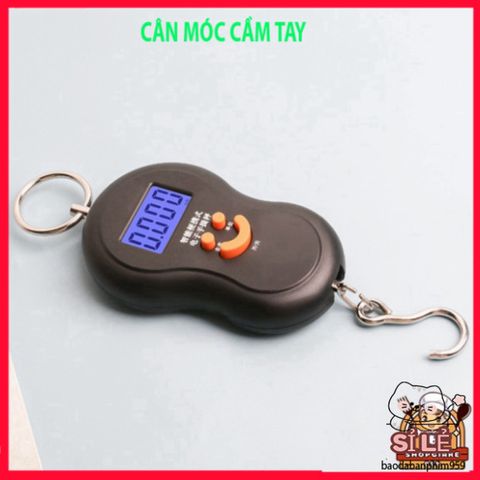 Cân Điện Tử Mini 50kg Xách Tay Hình Mặt Cười - Cân Khối Lượng Thực Phẩm Chính Xác Dùng Pin, Tiện Lợi Cho Mua Sắm và Du Lịch