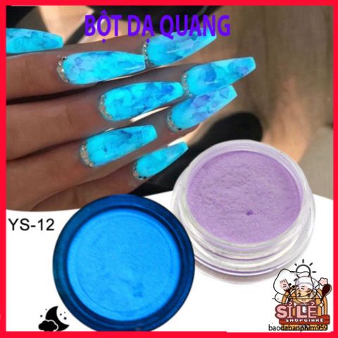 Bột Sơn Móng Tay Phát Quang Dạ Quang Lấp Lánh - Màu Neon Rực Rỡ Tỏa Sáng Trong Bóng Tối - Sáng Tạo Nghệ Thuật Làm Móng