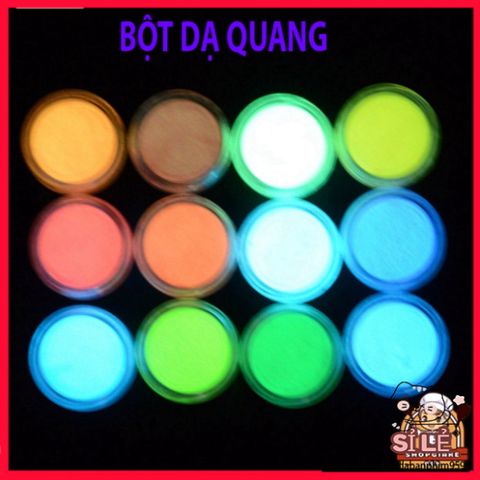 Bột Sơn Móng Tay Phát Quang Dạ Quang Lấp Lánh - Màu Neon Rực Rỡ Tỏa Sáng Trong Bóng Tối - Sáng Tạo Nghệ Thuật Làm Móng