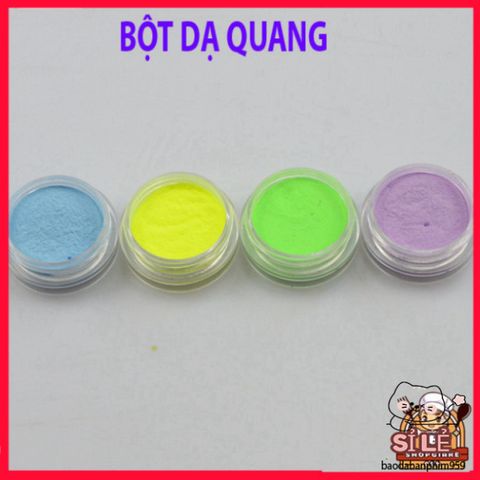 Bột Sơn Móng Tay Phát Quang Dạ Quang Lấp Lánh - Màu Neon Rực Rỡ Tỏa Sáng Trong Bóng Tối - Sáng Tạo Nghệ Thuật Làm Móng
