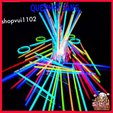 Que Thắp Sáng Dạ Quang Nhiều Màu - 100 Que 20cm, Đèn Trang Trí Tiệc Tùng, 5 Màu Sắc Rực Rỡ, Kết Nối Sáng Tạo