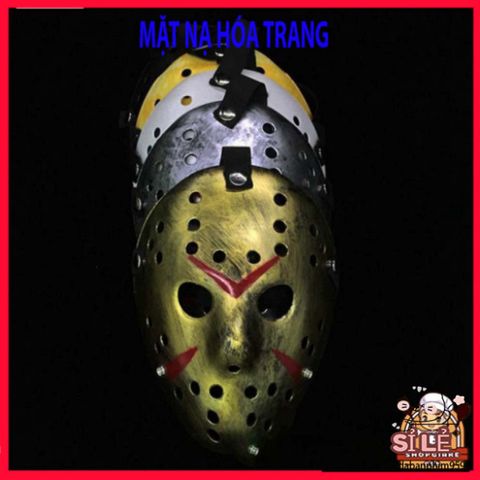 Mặt Nạ Hóa Trang Jason - Phụ Kiện Halloween Kinh Dị Độc Đáo cho Bữa Tiệc - Chất Liệu Nhựa Bền Bỉ, Thoải Mái, Phù Hợp Tất Cả Kích Cỡ